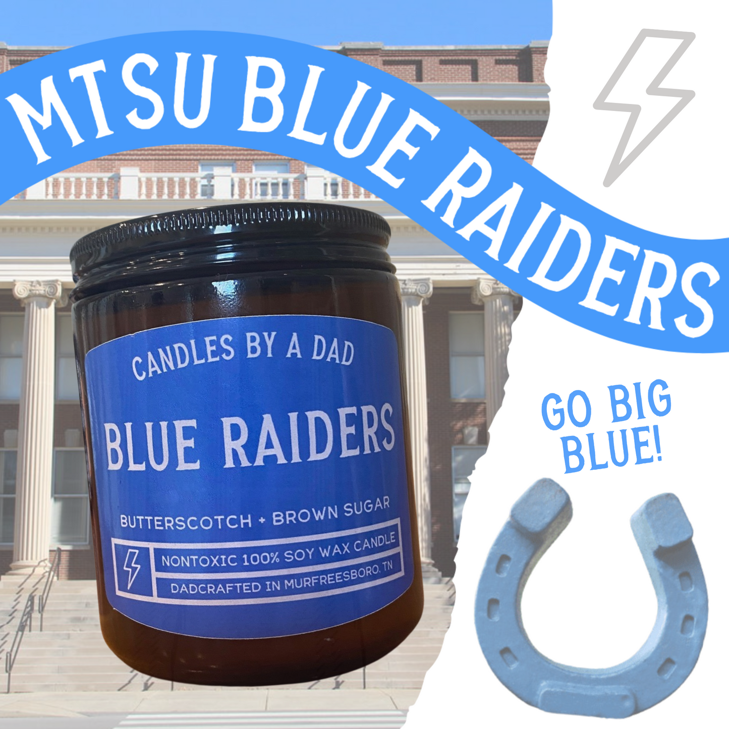 MTSU Blue Raiders 7oz Candle