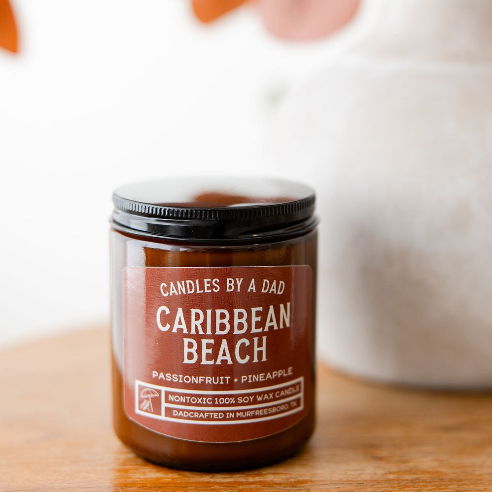 Caribbean Beach 7oz Non Toxic Candle